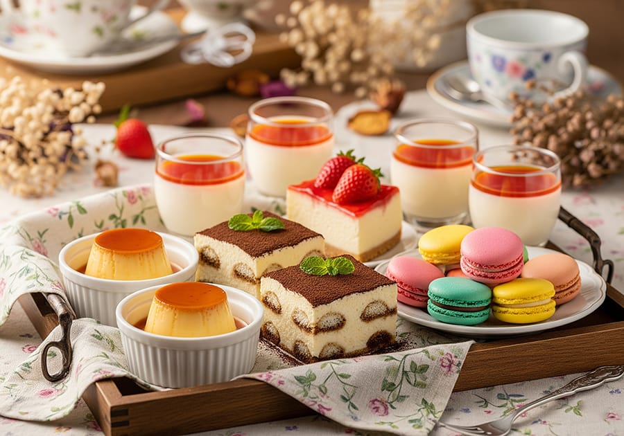 Các loại bánh teabreak - Menu đa dạng cho tiệc hoàn hảo 2 banh ngot tiec tra