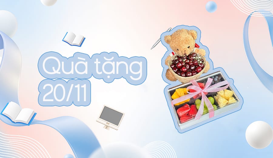 Set giỏ trái cây - Quà tặng cô giáo 20/11 ý nghĩa 11 qua tang 20 11