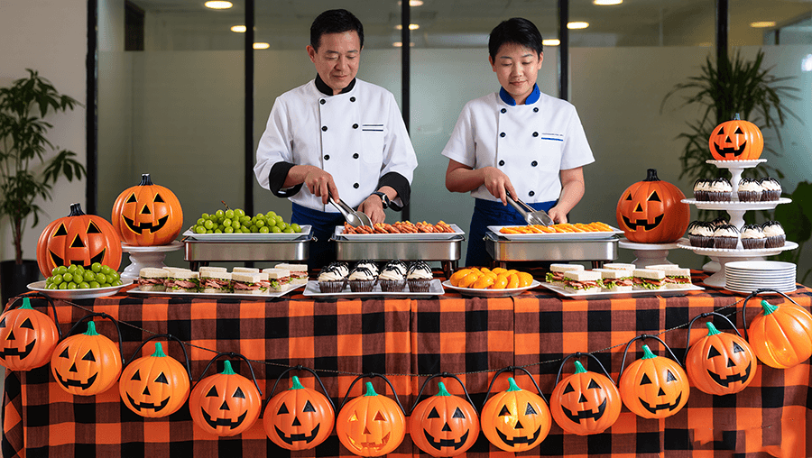 tiec buffet halloween