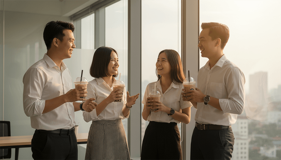 Tiệc trà chiều văn phòng TPHCM - Nâng cao năng suất làm việc 3 tra chieu 1